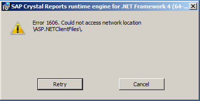 crystal reports runtime error